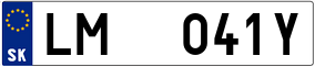 Trailer License Plate